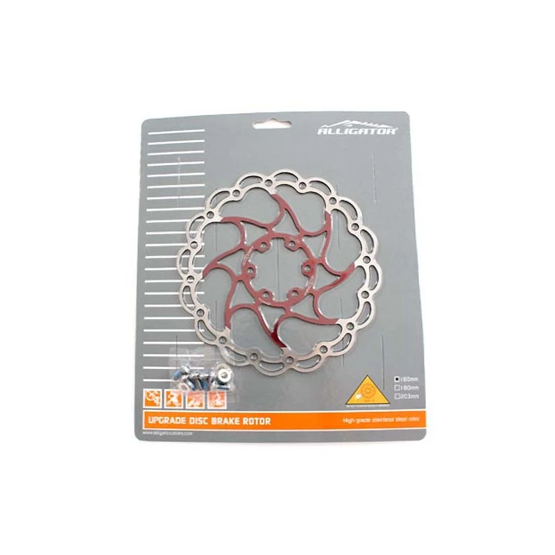 Alligator Bremsscheibe Aries / Cirrus - Rot / Silber 4 Alligator Bremsscheibe Aries / Cirrus - Rot / Silber – Bild 2
