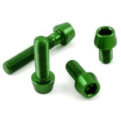 Aluminium - Schrauben - Innensechskant Konischer Kopf - Grün