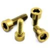 Aluminium - Schrauben - Zylinderkopf DIN 912 - Gold -ALLIGATO Bike Geschaft aluminium schrauben zylinderkopf din 912 gold
