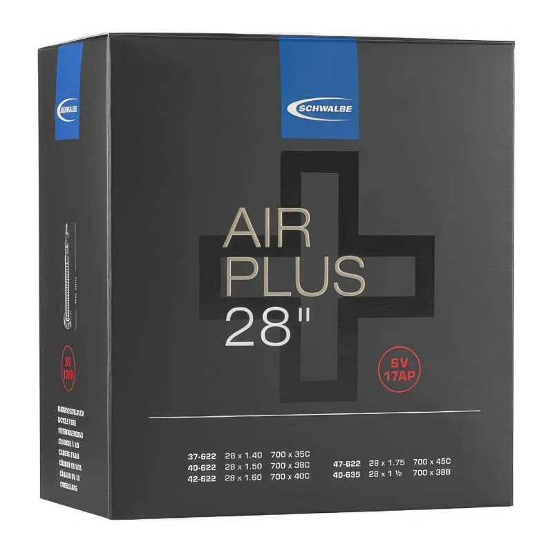 Schwalbe Schlauch Nr. 17 AIR PLUS (SV 40mm) - 28" 3 Schwalbe Schlauch Nr. 17 AIR PLUS (SV 40mm) - 28"