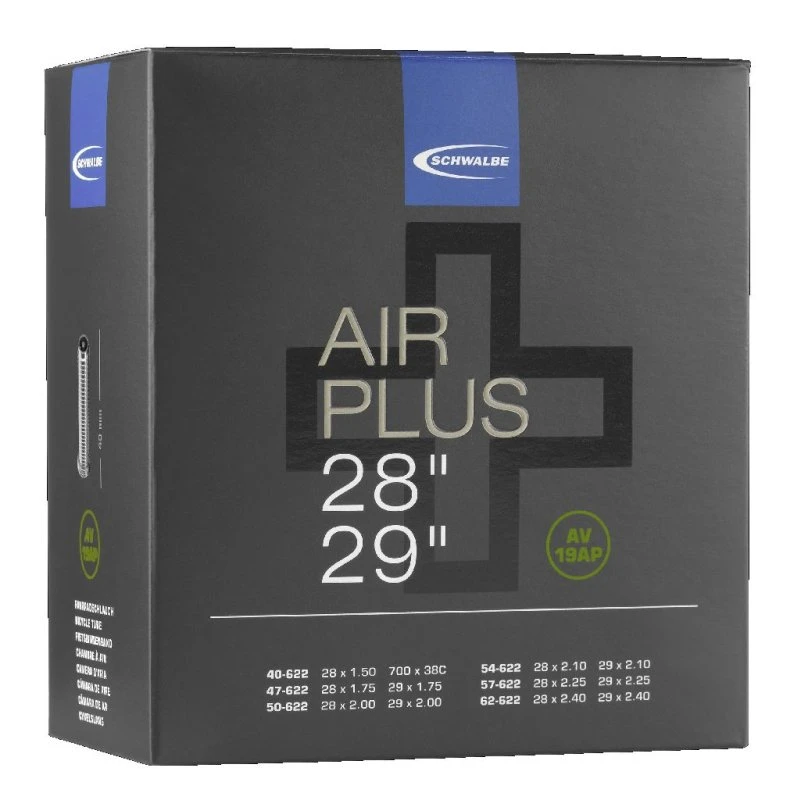 Schwalbe Schlauch Nr. 19 AIR PLUS (AV 40mm) - 28" / 29" 3 Schwalbe Schlauch Nr. 19 AIR PLUS (AV 40mm) - 28" / 29"