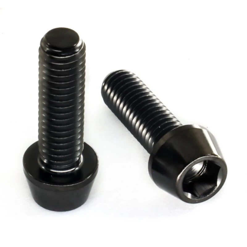 Titan Schrauben - Innensechskant Konischer Kopf - Schwarz 3 Titan Schrauben - Innensechskant Konischer Kopf - Schwarz