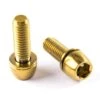 Titan Schrauben - Innensechskant Konischer Kopf - Mit Unterlegscheibe - Gold Nitriert -ALLIGATO Bike Geschaft titan schrauben innensechskant konischer kopf mit unterlegscheibe gold nitriert