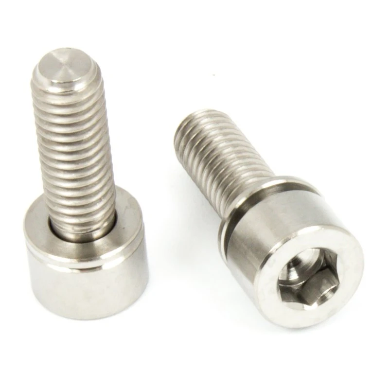 Titan Schrauben - Innensechskant Schmaler Zylinderkopf Mit Unterlegscheibe - Für Vorbauten 3 Titan Schrauben - Innensechskant Schmaler Zylinderkopf Mit Unterlegscheibe - Für Vorbauten