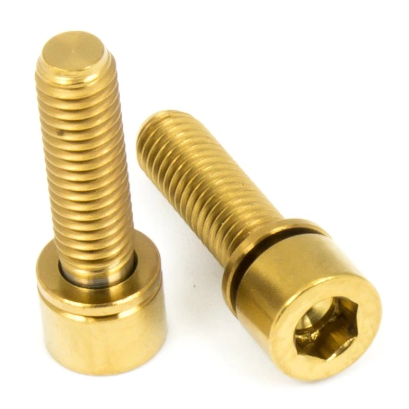 Titan Schrauben - Innensechskant Schmaler Zylinderkopf Mit Unterlegscheibe - Für Vorbauten 5 Titan Schrauben - Innensechskant Schmaler Zylinderkopf Mit Unterlegscheibe - Für Vorbauten – Bild 3