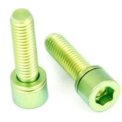 Titan Schrauben - Innensechskant Schmaler Zylinderkopf Mit Unterlegscheibe - Für Vorbauten 9 Titan Schrauben - Innensechskant Schmaler Zylinderkopf Mit Unterlegscheibe - Für Vorbauten -ALLIGATO Bike Geschaft titan schrauben innensechskant schmaler zylinderkopf mit unterlegscheibe fuer vorbauten4