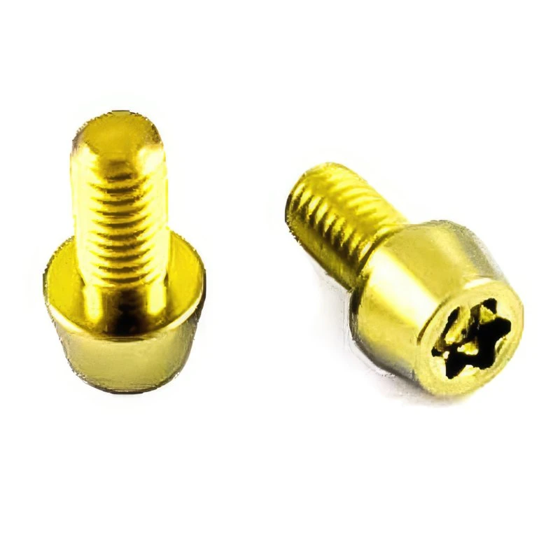Titan Schrauben - Torx Konischer Kopf - Gold 3 Titan Schrauben - Torx Konischer Kopf - Gold