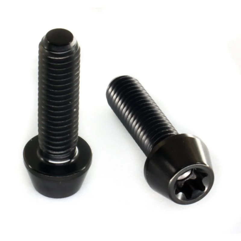 Titan Schrauben - Torx Konischer Kopf - Schwarz 3 Titan Schrauben - Torx Konischer Kopf - Schwarz